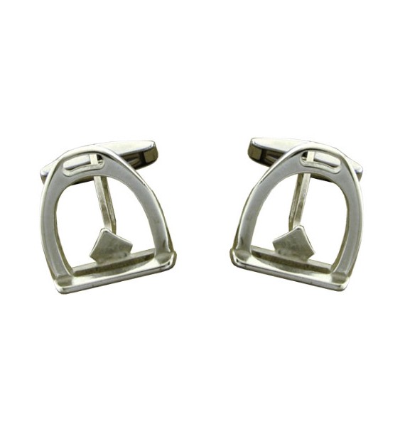 Sterling Silver Stirrup Cufflinks