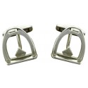 Sterling Silver Stirrup Cufflinks