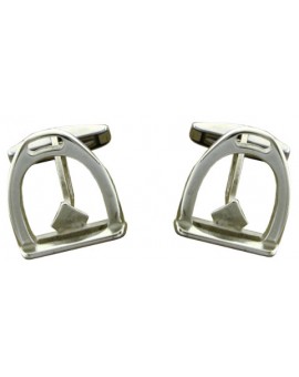 Sterling Silver Stirrup Cufflinks