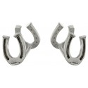 Sterling Silver Double Horseshoe Cufflinks