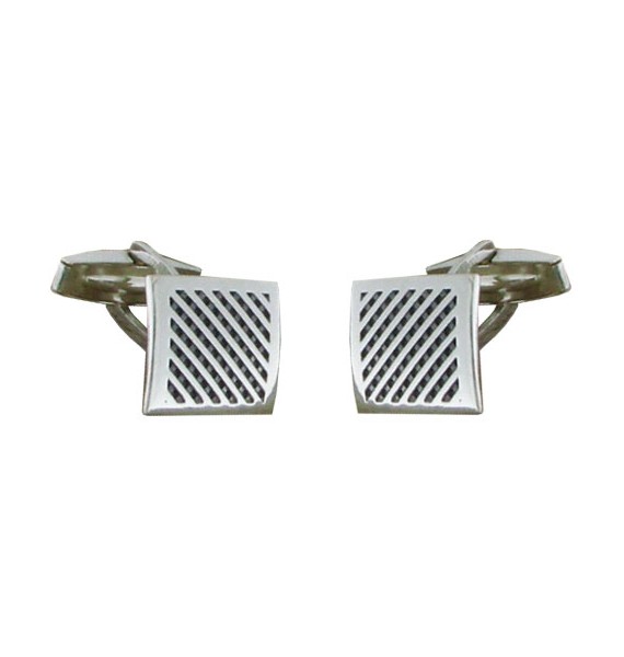 Sterling Silver Wickerwork Cufflinks
