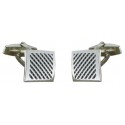 Sterling Silver Wickerwork Cufflinks