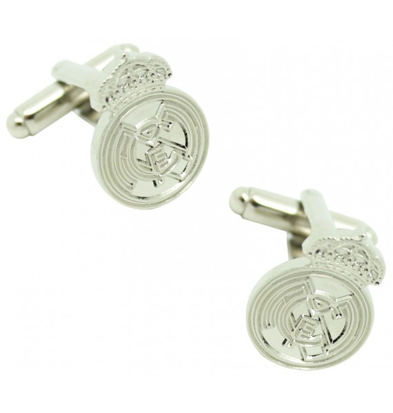 Silver Plated Real Madrid FC Cufflinks 