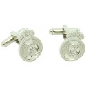 Silver Plated Real Madrid FC Cufflinks 