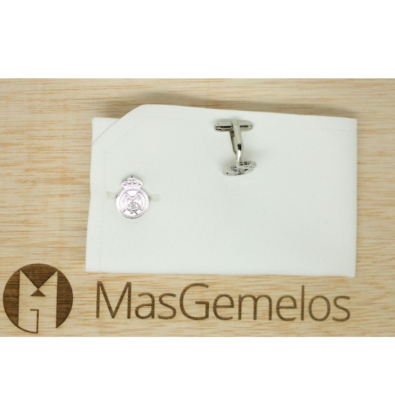 Gemelos camisa Real Madrid CF Plateado