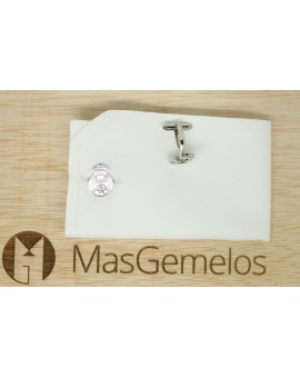 Silver Plated Real Madrid FC Cufflinks 