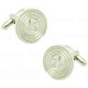 Silver Plated Captain America Shield Cufflinks 