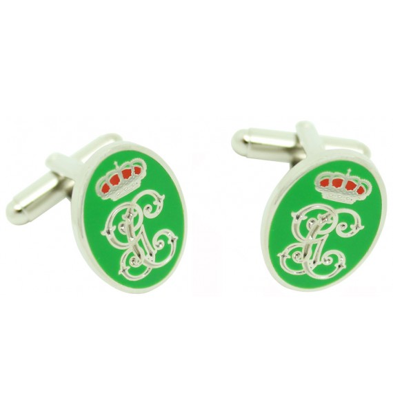 Gemelos emblema verde guardia civil para camisa