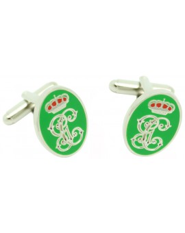 Gemelos emblema verde guardia civil para camisa