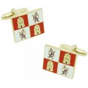 Gemelos para camisa Bandera Castilla y León