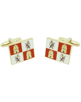 Castile and Leon Flag Cufflinks 2