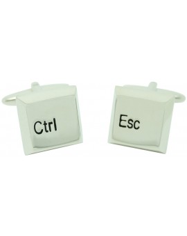 Gemelos para camisa Teclas Control y Escape 3D 2