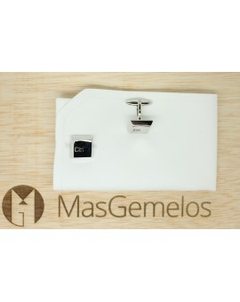 3D Silver Control and Escape Cufflinks 