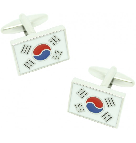 Gemelos para camisa Bandera Corea del Sur 