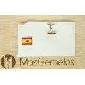 Spain Navigation Flag Cufflinks 