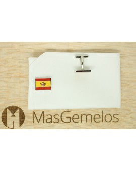 Spain Navigation Flag Cufflinks 