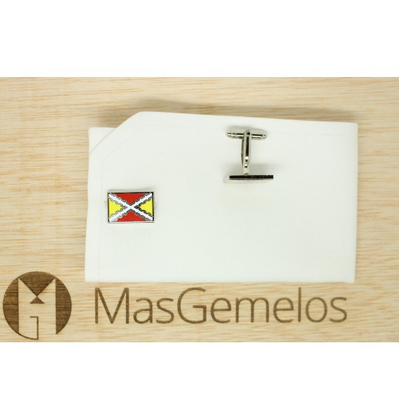 Spanish Tercio Flag Cufflinks 