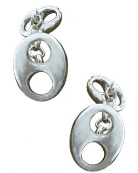 Gemelos Plata Calabrote marinero doble