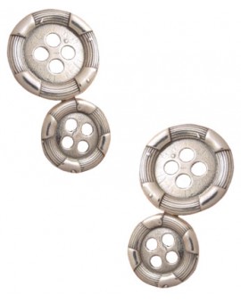 Sterling Silver Double Button Cufflinks