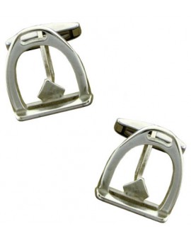 Sterling Silver Stirrup Cufflinks