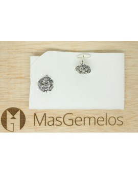 Gemelos personalizado escudo Plata 925 Empresariales