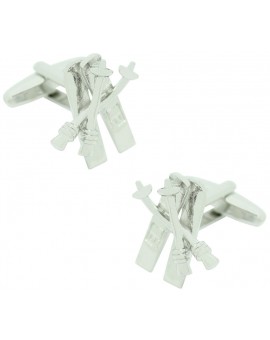 Skis Cufflinks 