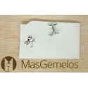 Skis Cufflinks 
