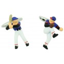 Baseball Player Cufflinks 