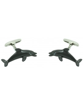 Grey Dolphin Cufflinks 2