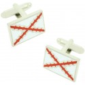 Cross of Burgundy Flag Cufflinks 