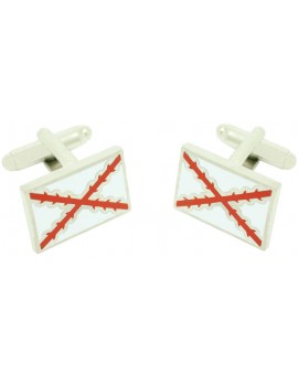 Cross of Burgundy Flag Cufflinks  2