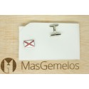 Cross of Burgundy Flag Cufflinks 