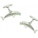 Gemelos para camisa Delfín Plateado 