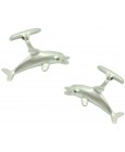 Silver Plated Dolphin Cufflinks