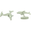 Silver Plated Dolphin Cufflinks