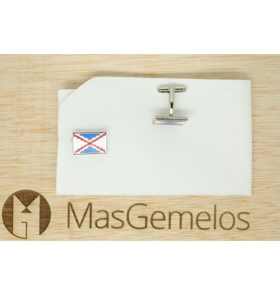 Gemelos para camisa Bandera Tercio de Nápoles