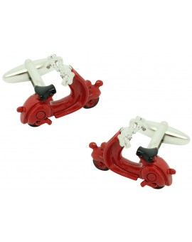 Gemelos para camisa Vespa 3D Roja 