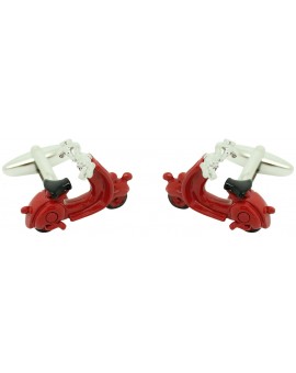 3D Red Vespa Cufflinks  2
