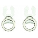 Silver Plated Circle Button Covers