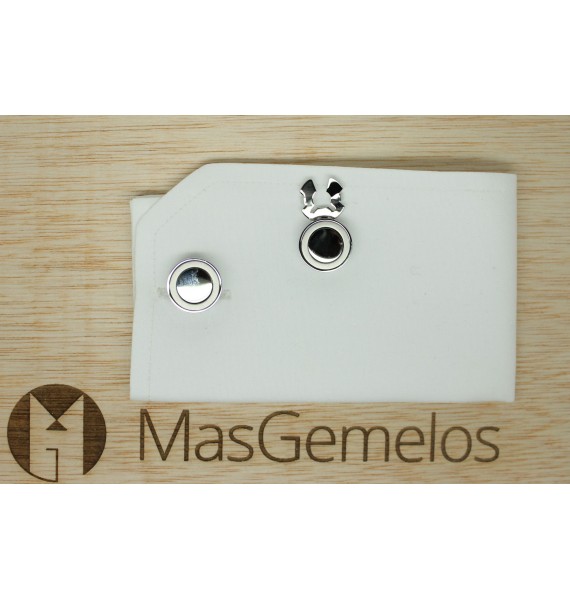 Silver Plated Circle Button Covers