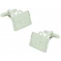 Silver Executive Briefcase Cufflinks 