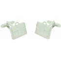 Silver Executive Briefcase Cufflinks 