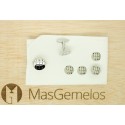 Gemelos para camisa Botones Esmoquin Palanca de Cambios