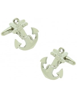Anchor with Chain Cufflinks 