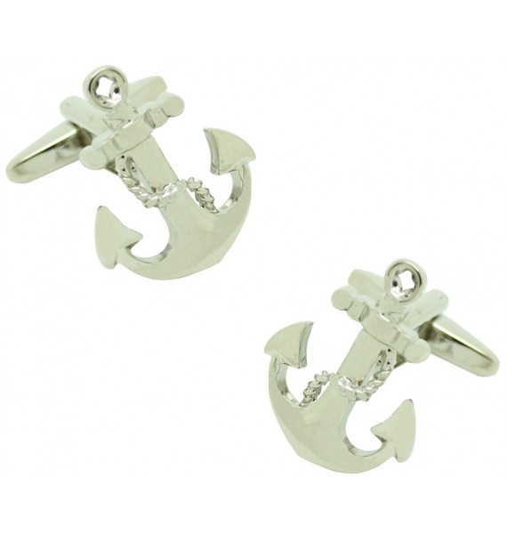 Anchor with Chain Cufflinks 