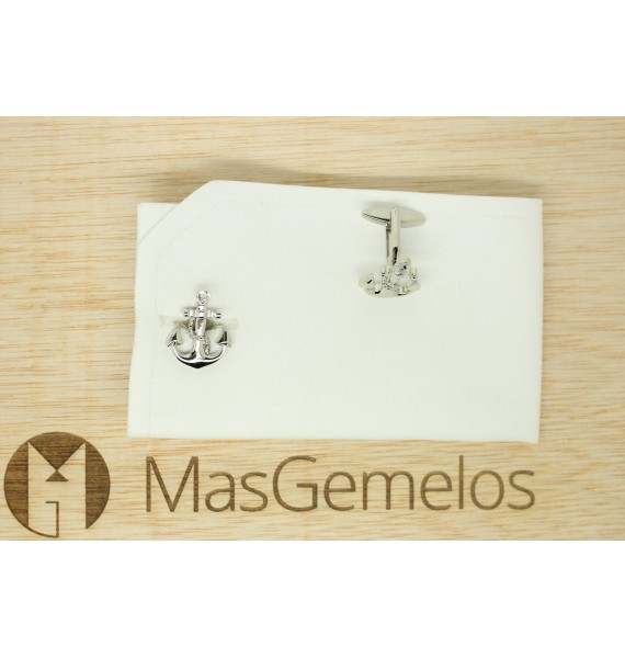 Anchor with Chain Cufflinks 