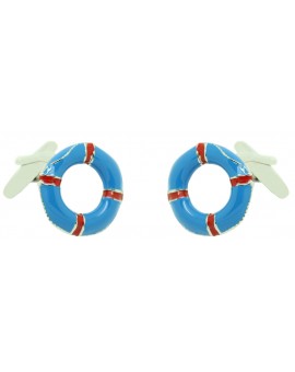 Blue Lifebelt Cufflinks 