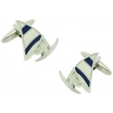 Gemelos para camisa Windsurf Azul