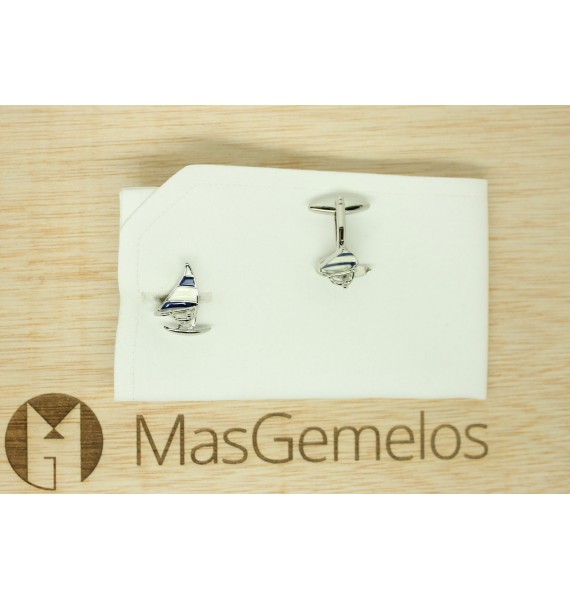 Gemelos para camisa Windsurf Azul