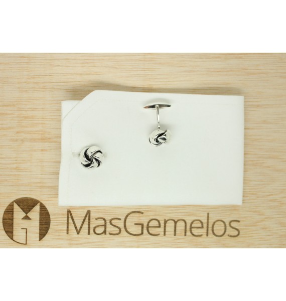 Sterling Silver Knot Cufflinks
